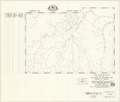 Milinch of ... : fourmil of ... (19 - Fourmil of Rabaul - Milinch of Kokopo SW)