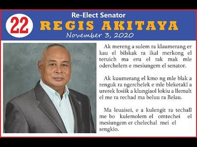 Incumbent #22 Regis Akitaya for Senate 2020 (11/02/2020)