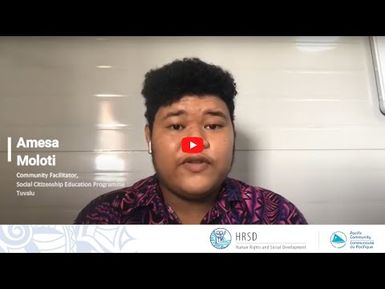 16 Days of Activism - Amesa Moloti, Tuvalu