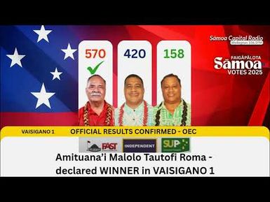 #DayTwo: Official Results Update 2 - Sāmoa Capital Radio