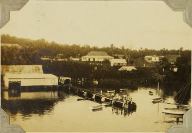 Wharf at Neiafu on 'Utu Vava'u in the Vava'u Group, Tonga, 1928