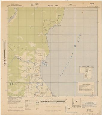 Special map, northeast New Guinea: Erima, ed. 1 (Recto J.R. Black Map Collection / Item 7)