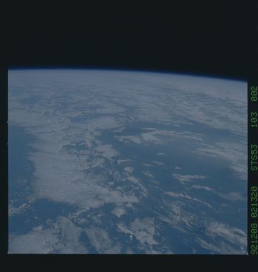 STS053-103-002 - STS-053 - Earth observations