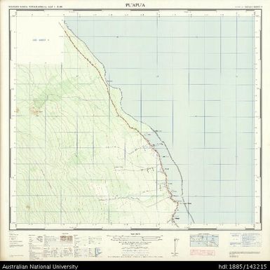 Samoa, Savai'i, Pu'apu'a, Series: NZMS 174, Sheet 9, 1969, 1:20 000