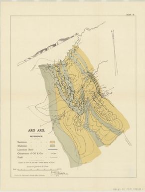 Report on petroleum in Papua: Map 2. Aro Aro (Sheet 2)
