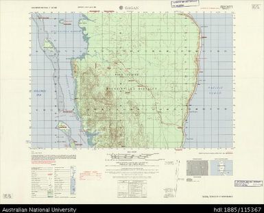 Papua New Guinea, Bougainville, Gagan, Series: AMS X713, Sheet 6742 III, 1966, 1:50 000