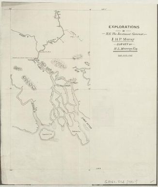 Explorations by H.E. The Lieutenant Governor J.H.P. Murray / survey by H.L. Murray