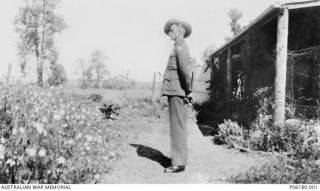 Informal outdoor portrait of NX68894 Private (Pte) Ronald Angus Fraser, of Boggabri, NSW. Pte Fraser enlisted on 1 March 1941 and served with No. 1 Independent Company on the island of New Ireland. ..
