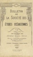 Bulletin de la Société des Études Océaniennes numéro 67