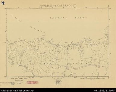 Papua New Guinea, Fourmil of Cape Raoult, Fourmil series, Sheet 14, 1956, 1:253 440