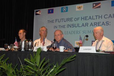 [Assignment: 48-DPA-09-30-08_SOI_K_Isl_Conf_Final] Final day of Insular Areas Health Summit [("The Future of Health Care in the Insular Areas: A Leaders Summit") at the Marriott Hotel in] Honolulu, Hawaii, where Interior Secretary Dirk Kempthorne [joined senior federal health officials and leaders of the U.S. territories and freely associated states to discuss strategies and initiatives for advancing health care in those communinties [48-DPA-09-30-08_SOI_K_Isl_Conf_Final_DOI_0885.JPG]