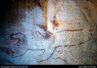 Rock painting figure