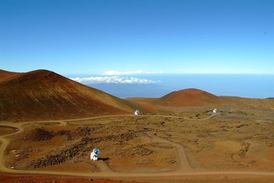 [Earthquake] Mt. Mauna Kea, HI, October 26, 2006 - The Keck observatory suffered from the effects of a recent earthquake and these sensitive dishes will have to be recalibrated. Adam DuBrowa/FEMA.