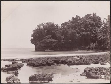 The coast of Mota at the landing place, Banks Islands, 1906 / J.W. Beattie