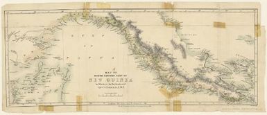 Map of south eastern part of New Guinea to illustrate the explorations of Revd. J. Chalmers, L.M.S. Edwd. Weller, lith