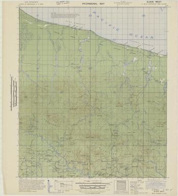 Provisional map, northeast New Guinea: Suain West (Sheet Suain West)