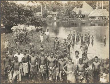Group of children. From the album: Photographs of Apia, Samoa