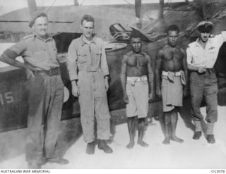 TADJI, NORTH EAST NEW GUINEA. C. 1945-06. IN ONE OF THE MOST AUDACIOUS RESCUES EVER CARRIED OUT BY THE RAAF, LIEUTENANT (LT) J. P. CARTER, A TEXAS MEMBER OF THE UNITED STATES ARMY AIR FORCE WAS ..