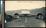 Houses on a mountaintop, Ononge, Papua New Guinea, ca.1900-1930