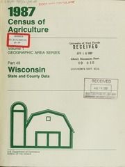 1987 census of agriculture, pt.49- Wisconsin