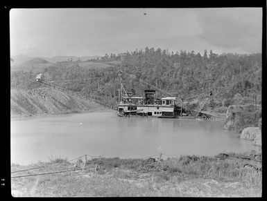 Gold dredge, Bulolo, Morobe, Papua New Guinea