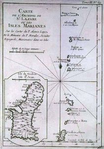 ["Carte de l'Archipel de St. Lazare ou les Isles Marianes", "Carte de l'Archipel de St. Lazare ou les Isles Marianes"]