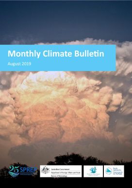 COSPPac Monthly Climate Bulletin, August 2019.