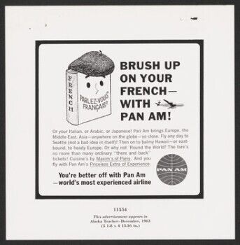 BRUSH UP ON YOUR FRENCH WITH PAN AM!