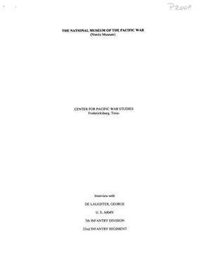 Oral History Interview with George De Laughter, October 19, 2002