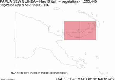 Vegetation map of New Britain / Engineer in Chief L.H.Q
