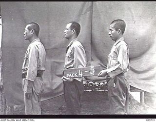 RABAUL, NEW BRITAIN, 1946-02-05. IDENTIFICATION PHOTOGRAPH OF SUSPECTED JAPANESE WAR CRIMINALS