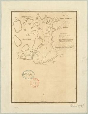 Plan of port Praslin, discovered in the ship S. Jean-Baptiste commanded by Chevalier de Surville, 1769 / engrav'd by T. Harmar