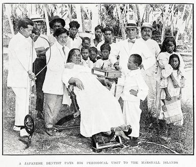 A Japanese dentist pays his periodical visit to the Marshall Islands