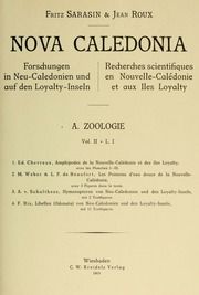 Nova Caledonia. Forschungen in Neu-Caledonien und auf den Loyalty-Inseln. Recherches scientifiques en Nouvelle-Calédonie et aux iles Loyalty. A. Zoologie, 2