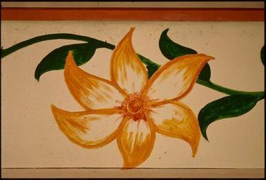 Painting of a flower, Samoa