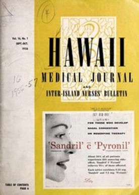 Hawaii medical journal and Inter-island nurses' bulletin, 16 (1956-1957)