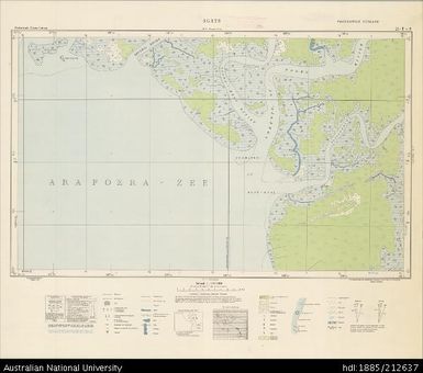Indonesia, Western New Guinea, Agats, Nederlands Nieuw Guinea, 21-T+S, Provisional, 1956, 1:100 000