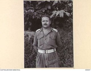 TOROKINA, BOUGAINVILLE. 1945-11-26. LIEUTENANT-COLONEL F.E. STABB, COMMANDING OFFICER, SIGNALS, 3 DIVISION