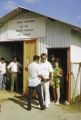 Federated States of Micronesia, people in security line at Yap Island airport