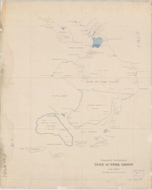 Bismarck Archipelago, Duke of York Group / J.H. Hunt, Chief Surveyor