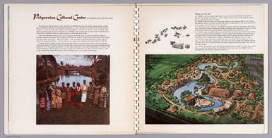 (Text Page and Map) Polynesian Cultural Center.