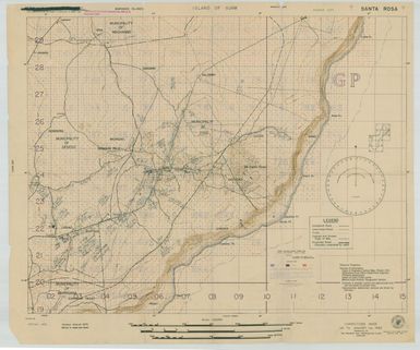 Island of Guam: Santa Rosa - Special Air and Gunnery Target Map