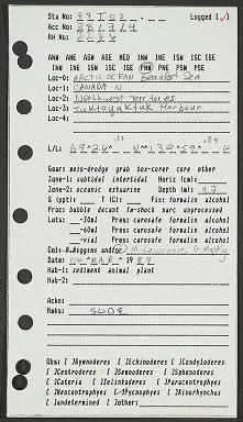 Robert P. Higgins Papers : field data, Canada, Panama, Honduras, United States, Sweden, United Kingdom, Thailand, Mexico, Japan, Seychelles, Australia, Navassa Island, Fiji, Mariana Islands, 1977, 1979, 1986-1989