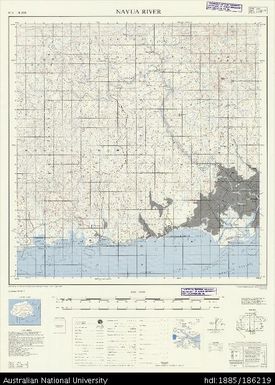 Fiji, Viti Levu, Navua River, Series: X754, Sheet 18, 1972, 1:50 000