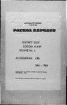 Patrol Reports. Gulf District, Kukipi, 1965-1966