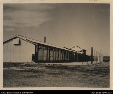 Temporary warehouse partition, Pineapple Cannery