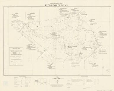 Geological map / New Zealand Geological Survey ; drawn by V.J. Stobbs and H.R.S. Stewart-Killick ; additional surveys and geology by D. Kear, and B.L. Wood, New Zealand Geological Survey, and S. Poutoa, Public Works Department, Apia. Some geological boundaries from soil survey of A.C.S Wright, New Zealand Soil Bureau, 1956