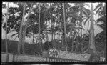 Closeup of large decorated canoe from Santa Ana