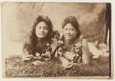 Two leaf-clad women