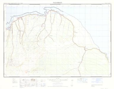 Western Samoa topographical map 1:20,000: Fagamalo (Sheet 4)